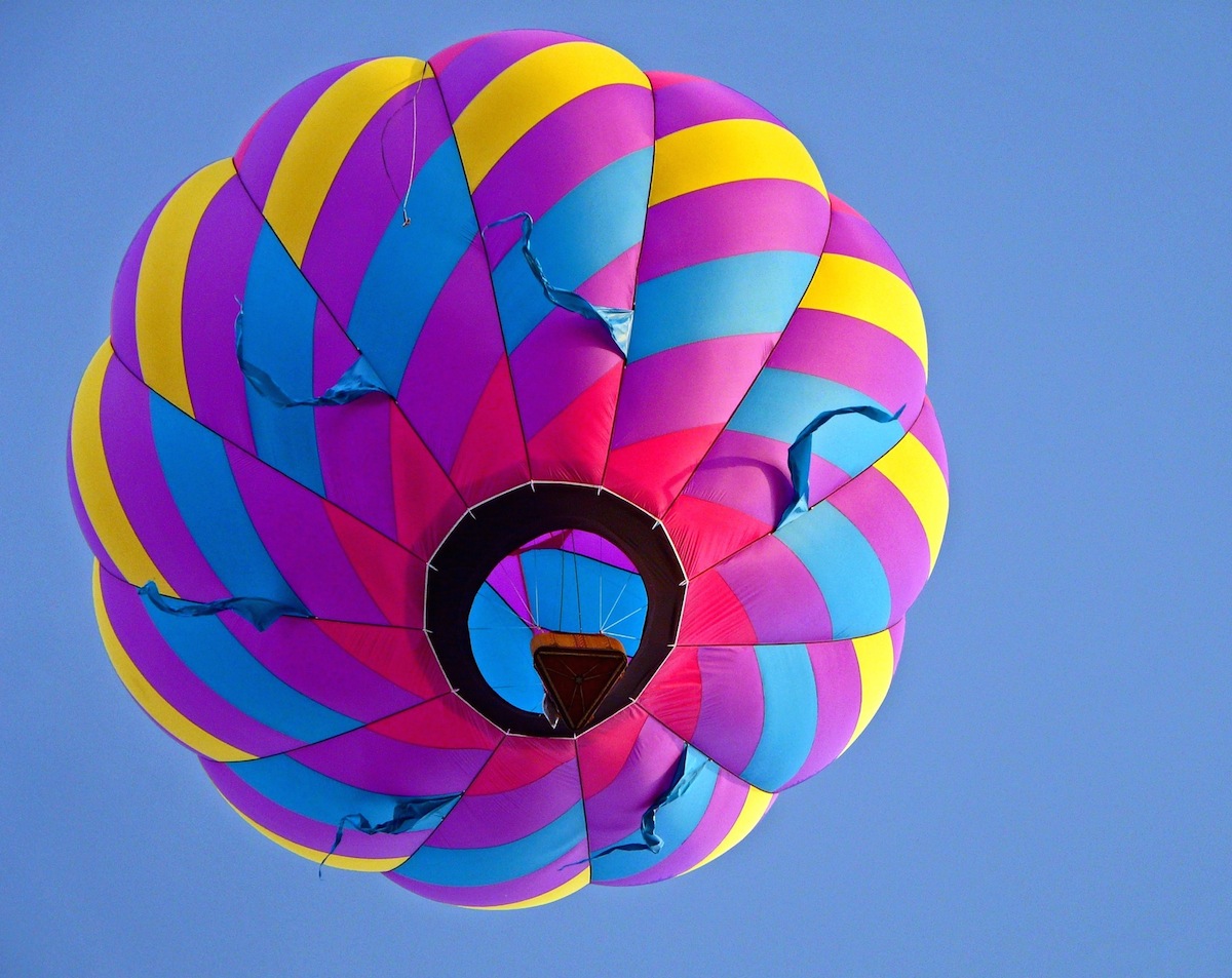 Стиль шар. Glass bottom Balloon.