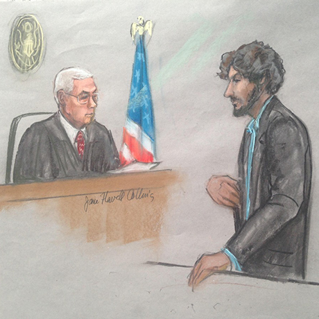 No remorse: Dzhokhar Tsarnaev”s obscene gesture enrages victims