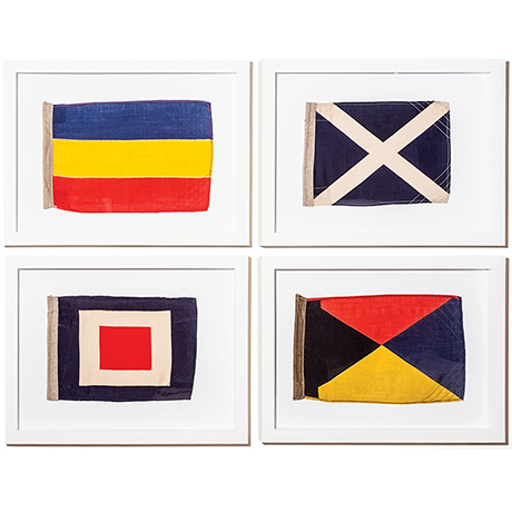 framed sailing flags