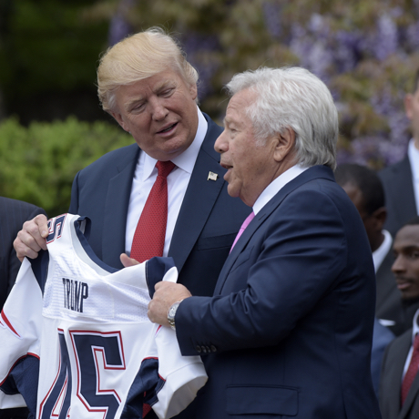 Trump Called Robert Kraft Every Week for a Year After His Wife's Death