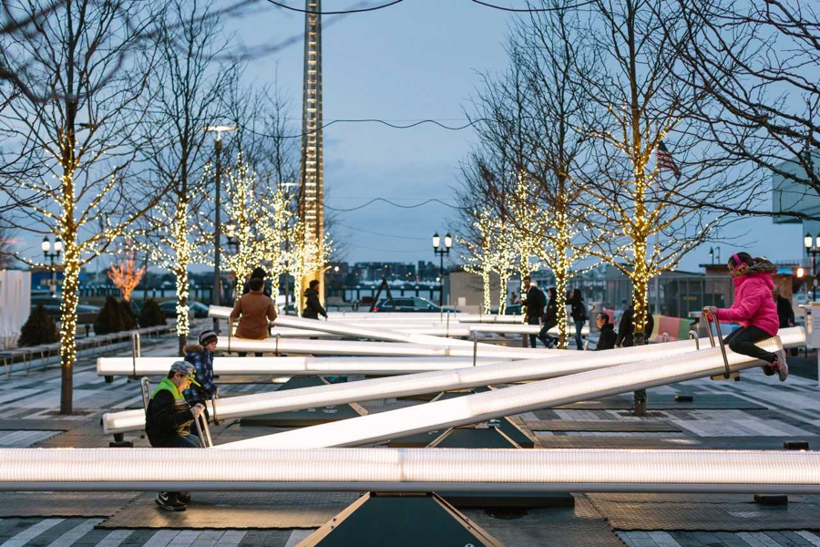 Coming Soon To The Seaport Glowing Musical Seesaws