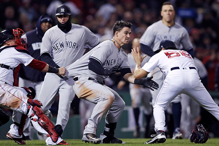 Twitter Was Really Excited about the Red Sox-Yankees Brawl - Boston Magazine
