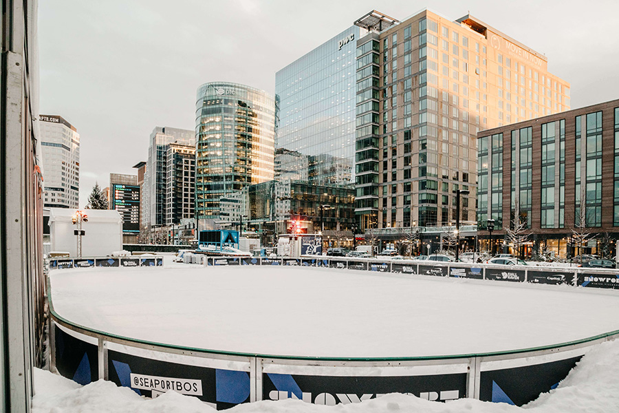 Here S A First Look At The Seaport Skating Rink Open Now